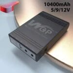 New Version WGP mini UPS 10400mAh – 5/9/12V – Black - Image 3
