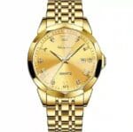 OLEVS 9931 Quartz Watch for Men Solid Stainless Steel Strap Rhombus - Image 4