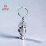 Silver Trophy Cup Keychain