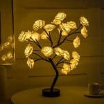 24 LED Rose Flower Tree Lamp - Image 3