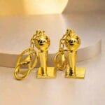 Golden World Cup Trophy Keychain