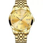 OLEVS 9931 Quartz Watch for Men Solid Stainless Steel Strap Rhombus