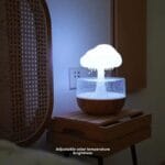 Rain Cloud Night Light Humidifier with Raining Water Drop Sound Oil Diffuser for Bedroom - Image 2