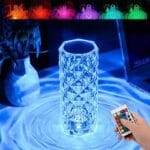 16 Color Crystal Rose Diamond Table Lamp Acrylic Table Lamp for Living Room Bedroom with Remote (P-3343)