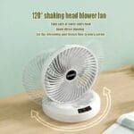 Rechargeable Rotating Fan With Remote - Image 3