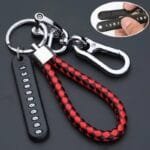 Special Phone Number Anti-Lost Phone Number Key Ring Keychain for Car and Motorbike 
